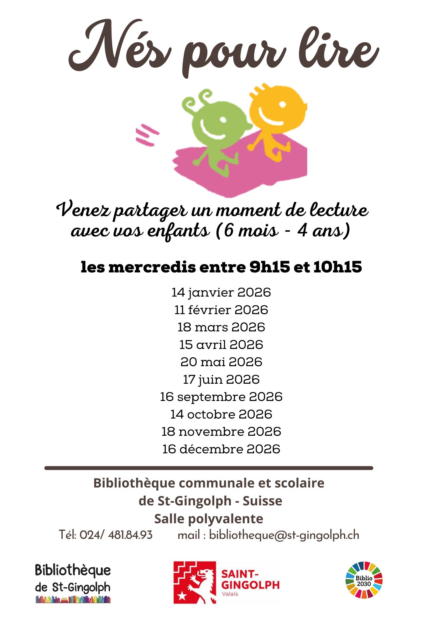 Date Né pour lire 2026